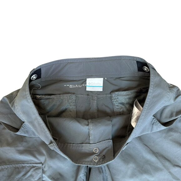 COLUMBIA Capri Pants Womens 6 Silver Ridge Cargo 32x21 Gray Hiking - Picture 4 of 6